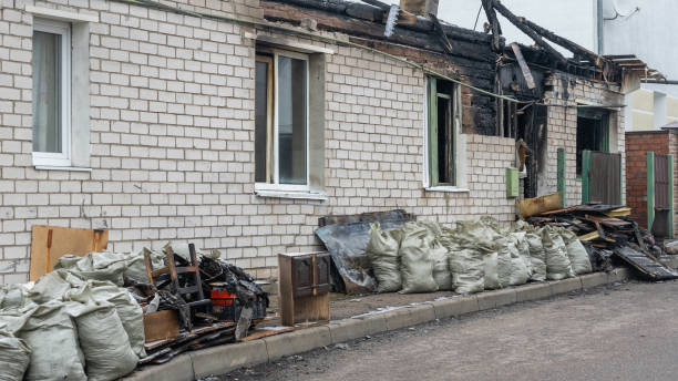 Professional Fire Damage Removal technician working in Hudson, FL